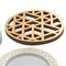 24 Pack Gold Geometric Charger and Dinner Plates Elegant Wedding Party Supplies
